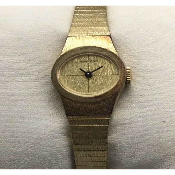 Wittnauer Gold-Tone Oval Watch s-l400.jpg main image 4
